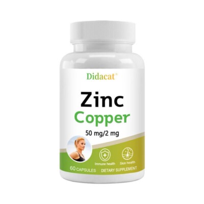 Zinc Copper Supplements,Support Immunity, Antioxidant, Cellular Rejuvenation