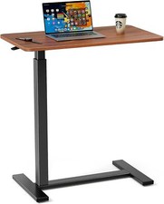 Overbed Bedside Table with Wheels,Rolling Laptop Table, for Home and Office