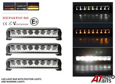43.2cm Barra Luce LED Bianco & Ambra Tetto Allarme Recupero Strobo Lampeggiante