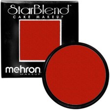 Mehron StarBlend Cake Makeup 2oz Highly Pigmented Full Coverage Red Color
