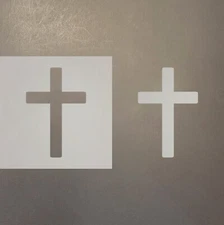 Cross Plastic Mylar Stencil Airbrush Painting Art Supplies