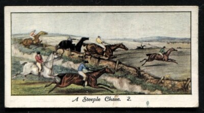 Tabakkarte, Mitchell, ALTE SPORTDRUCKE, 1930, Steeple Chase 2, #24