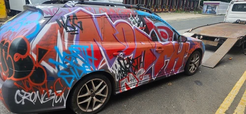 2007 saab 9-3 estate diesel all grafitti applied, for Art lover - Picture 6 of 14