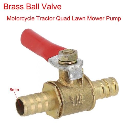 Robust Brass In Line Fuel Tap with 8mm (5/16) Petcock for Enhanced Grip - Picture 3 of 24