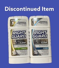 2 Right Guard Xtreme Clear Invisible Antiperspirant Deodorant 1 Clean 1 Fresh