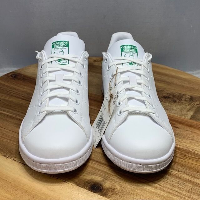 ADIDAS ORIGINALS STAN SMITH SHOES WHITE GREEN FX7519 YOUTH SIZE 7 View 3