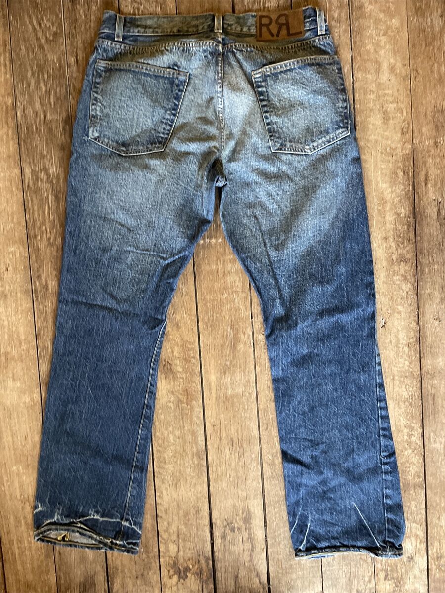 594 RRL/Ralph Lauren double rl Jeans men straight leg denim 594 RRL/Ralph Lauren double rl Jeans men straight leg denim