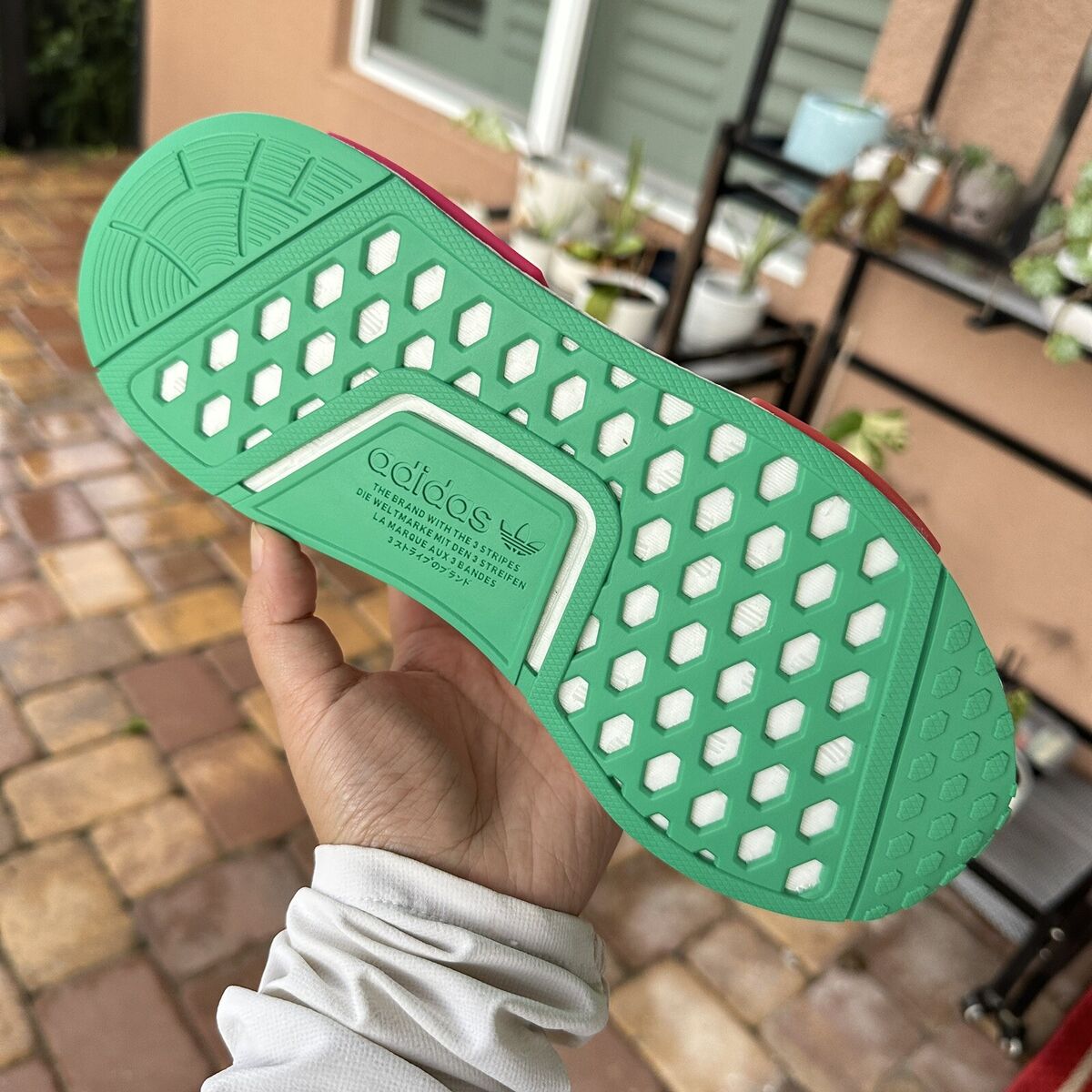 Adidas NMD R1 Low White Magenta Green Women's Athletic Shoes Adidas NMD R1 Low White Magenta Green Women's Athletic Shoes