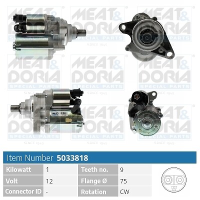 Meat & Doria Starter FüR Honda HR-V GH 1.6 16V 4WD-image