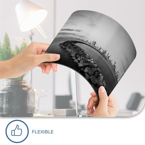 Rectangle Mouse Mat BW - Manila Bay Skyline Philippines Sea #43178 - 第 8/8 張圖片