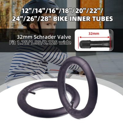 2 Stück Schlauch 24 Zoll Für Fahrrad – Passend Für 1,75-2,125 Zoll Reifen, Inkl. Reifenheber