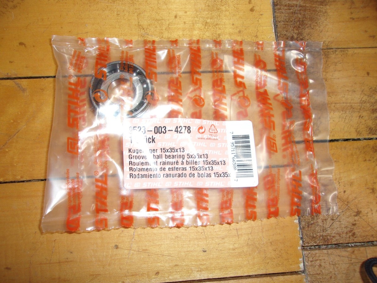 Stihl OEM Grooved Ball Bearing 15x35x13 Crankshaft 9523-003-4278