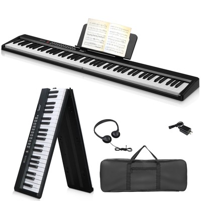  FAST,FREE SHIPPING! 88 Key Foldable Electric Piano/Keyboard +MIDI +USB +More!