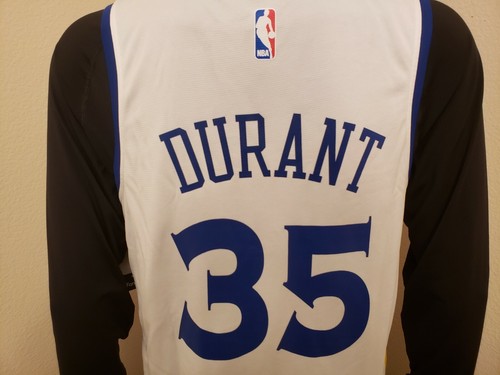 Kevin Durant Golden State Warriors White & Blue Fanatics Fast Break Jersey NEW - Bild 6 von 13