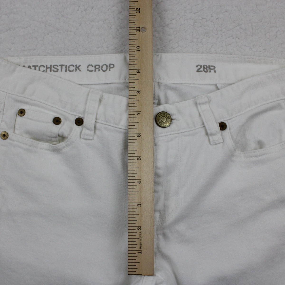 Jean Cropped J.Crew Matchstick - Taille 24, Longueur 26 Pouces, Occasion Très Bon état