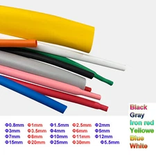 Flexible Silicone Heat Shrink High Temp/Pressure Heatshrink Sleeve Various Color