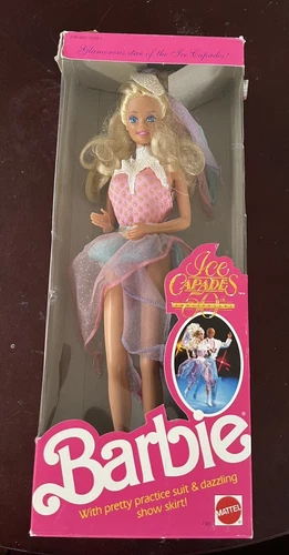 Vintage Mattel Barbie Ice Capades Doll 50th Anniversary 1989 Used In Box