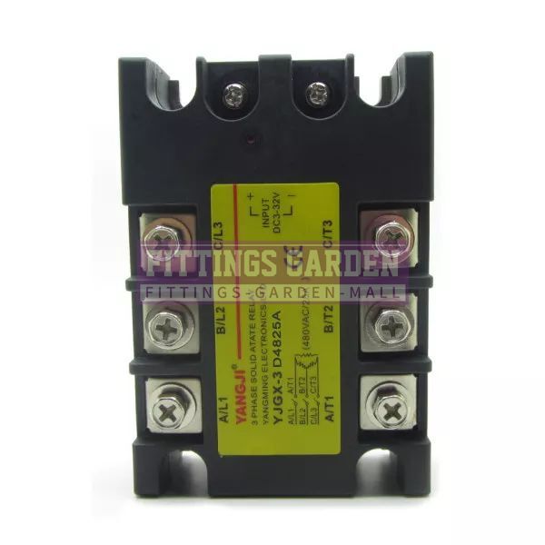 25A 3 Phase SSR Solid State Relay DC Control AC In DC3-32V Out AC24-480V D4825A
