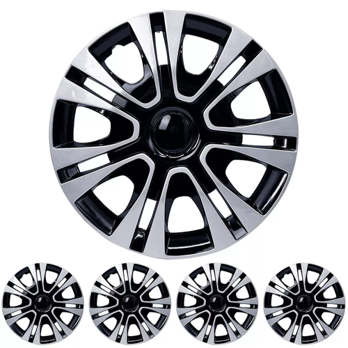 15" Set of 4 Wheel Covers Snap On Hubcaps Full Hub Caps fit R15 Tire & Steel Rim