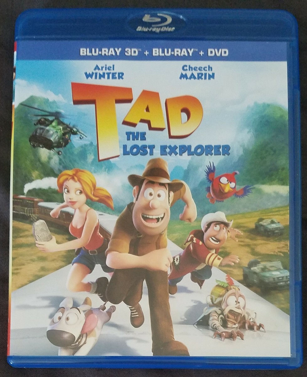 Tad: The Lost Explorer (Blu-ray 3D, Blu-ray, DVD) 883476093819