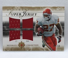 2006 UD Ultimate Super Jersey Football Larry Johnson Game Used Patch’s 8/50