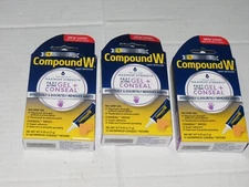 g6 Lot 3 Compound W Maximum Strength Fast Acting Gel Wart Remover Patches 0.2oz