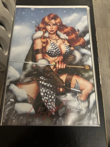 Savage Red Sonja #1 Virgin RYAN KINCAID SIGNED BY RYAN KINCAID WITH COA