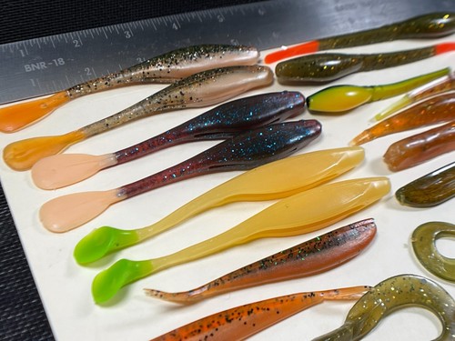 WEICHPLASTIKKÖDER Aale-Shad-Garnelen-Paddel & lockige Schwänze IHRE WAHL IN5420 - Bild 82 von 110
