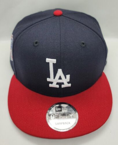 NUEVA ERA 9FIFTY GORRA SNAPBACK. MLB. LOS ANGELES DODGERS. AZUL MARINO Y ROJO. - Imagen 2 de 7