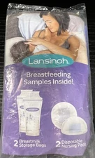Lansinoh Smart Pump Breastfeeding Samples Nursing Pads Storage Bags - A0043