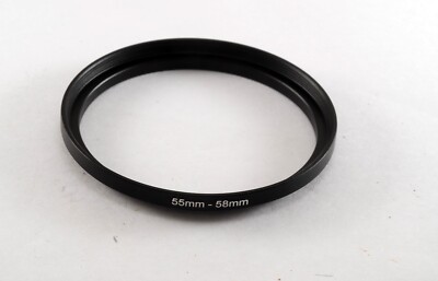 Fotasy SRU Metal STEP UP RING 55mm-58mm Step Up Adapter Ring Open Box