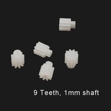 Zahnräder Modul 0,3 aus Kunststoff 9 Zähne Stirnrad Plastik Zahnrad Pinion Gear