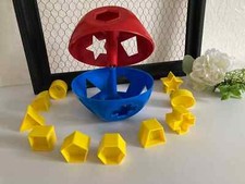 4   Tupperware Ball Ball Toy Ball 1st Age Shape Sorter Good Condition And Complete