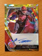 2021 Prizm Draft Auto Gold Ice #251 Payton Turner Houston Rookie