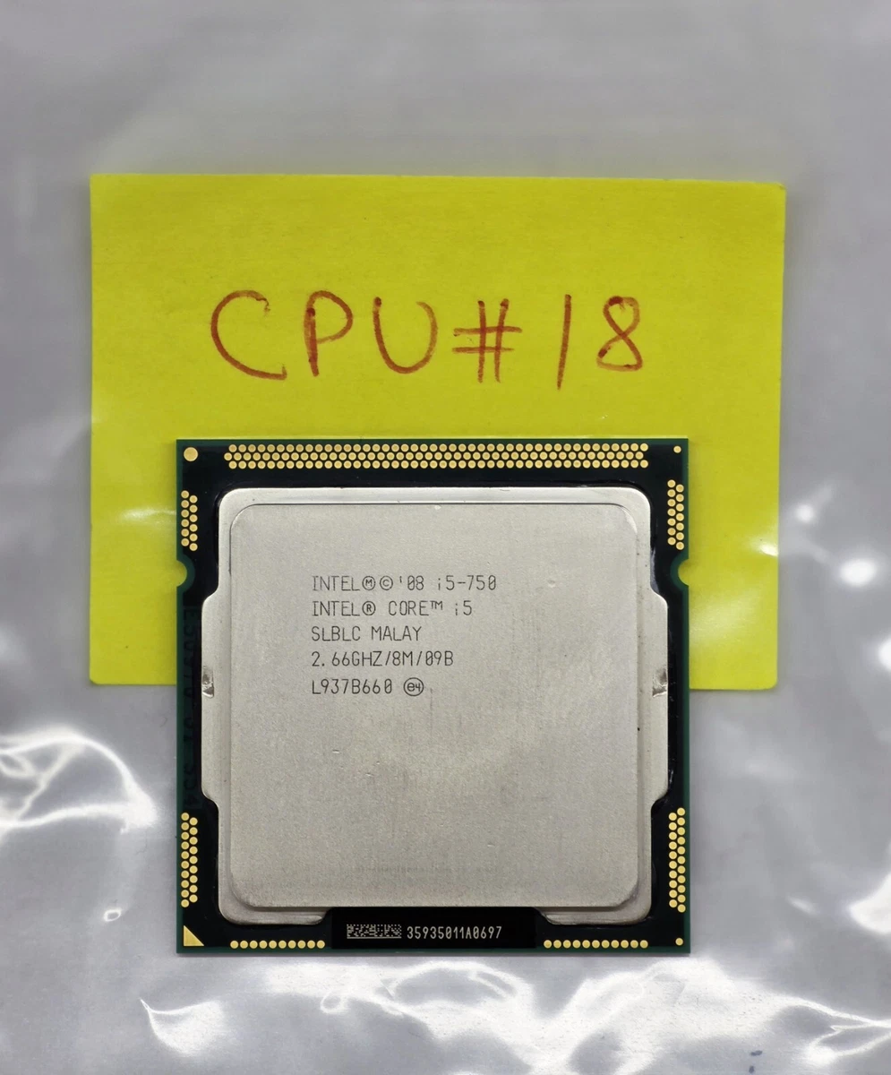 値下げ。　白い　、きれいなパソコン　Core i5－750 Intel Core i5-750 Computer Processors (CPUs) for sale | eBay