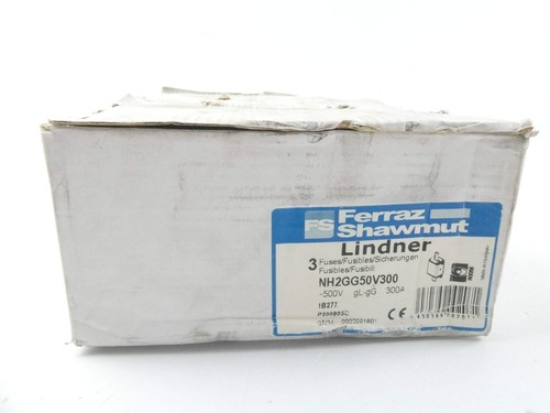 3x FERRAZ SHAWMUT NH2GG50V300 (NH2 500V 300A) SICHERUNGSEINSATZ - set of 3 - Bild 5 von 5