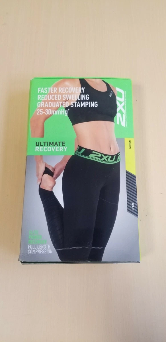 2XU Power Recovery Compression WA4418 WOMEN'S Compression Tights SIZE L  #(ACC5)