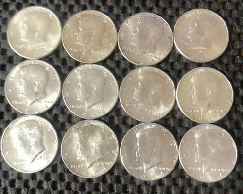 12 - 1964 P Silver JFK Half Dollars Brilliantly Uncirculated