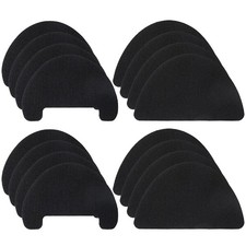 Yuanchu 16Pcs Fabric Toe Guards for Shoes, Crease Protectors One Size, Black