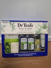 Dr Teal's Relax Relief 5 PC Gift Set Eucalyptus Spearmint Bath Body NEW