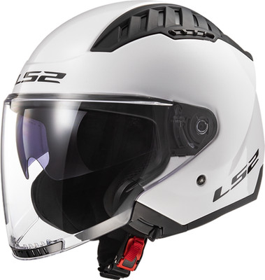 LS2 SOLID - GLOSS WHITE - Copter Helmet
