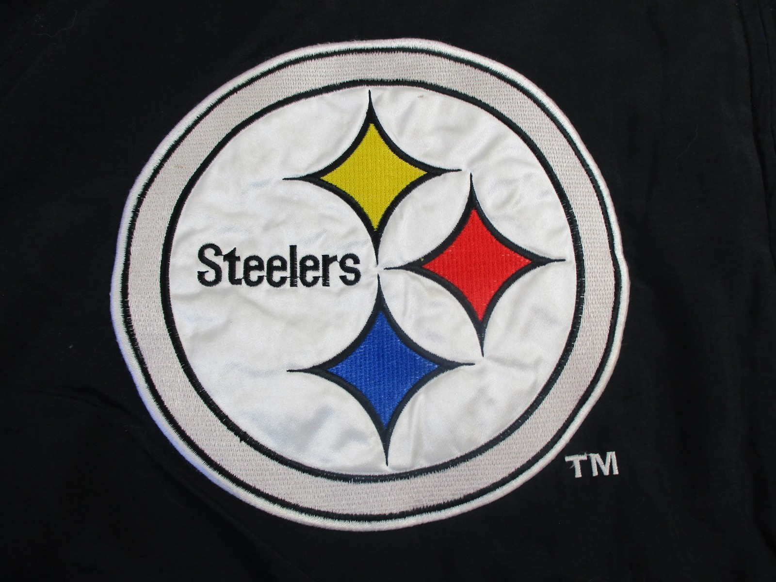 Vintage Pittsburgh Steelers Jacket Mens XL Black NFL Football Logo Athletic 90s
