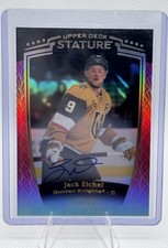 2024-25 Upper Deck Stature Auto Red Jack Eichel /99 #7 Vegas Golden Knights