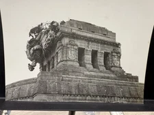 WW2 Original Photo Of US Bombed Kaiser Wilhelm I Monument Koblenz Germany 1944
