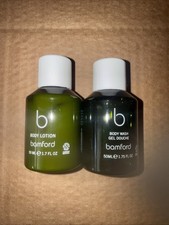 Bamford Body Lotion 50ml & Body Wash 50ml Geranium Lavender Peppermint New