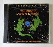 NEW SEALED! THUNDER DOWN UNDER CD Brent Lewis & Peter Wood TRIBAL DRUMMING 1995