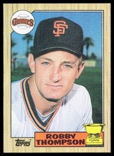 1987 Topps #658 Robby Thompson RC Rookie Card San Francisco Giants QTY Available. rookie card picture