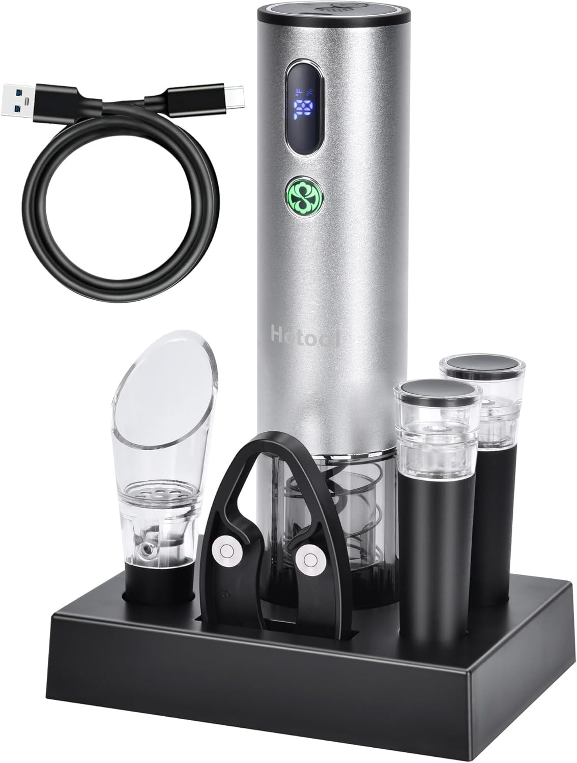 Electric Wine Opener With Wine Accessories -Rechargeable Wine Bottle Opener Set