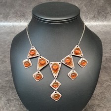 BIJOU - Collier vintage émaux sur cuivre #66