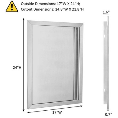 Stainless Steel Outdoor Kitchen Access Door